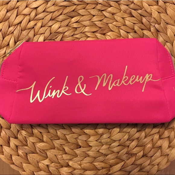 Lancome Handbags - LANCÔME “WINK & MAKEUP” ZIPPERED COSMETIC BAG